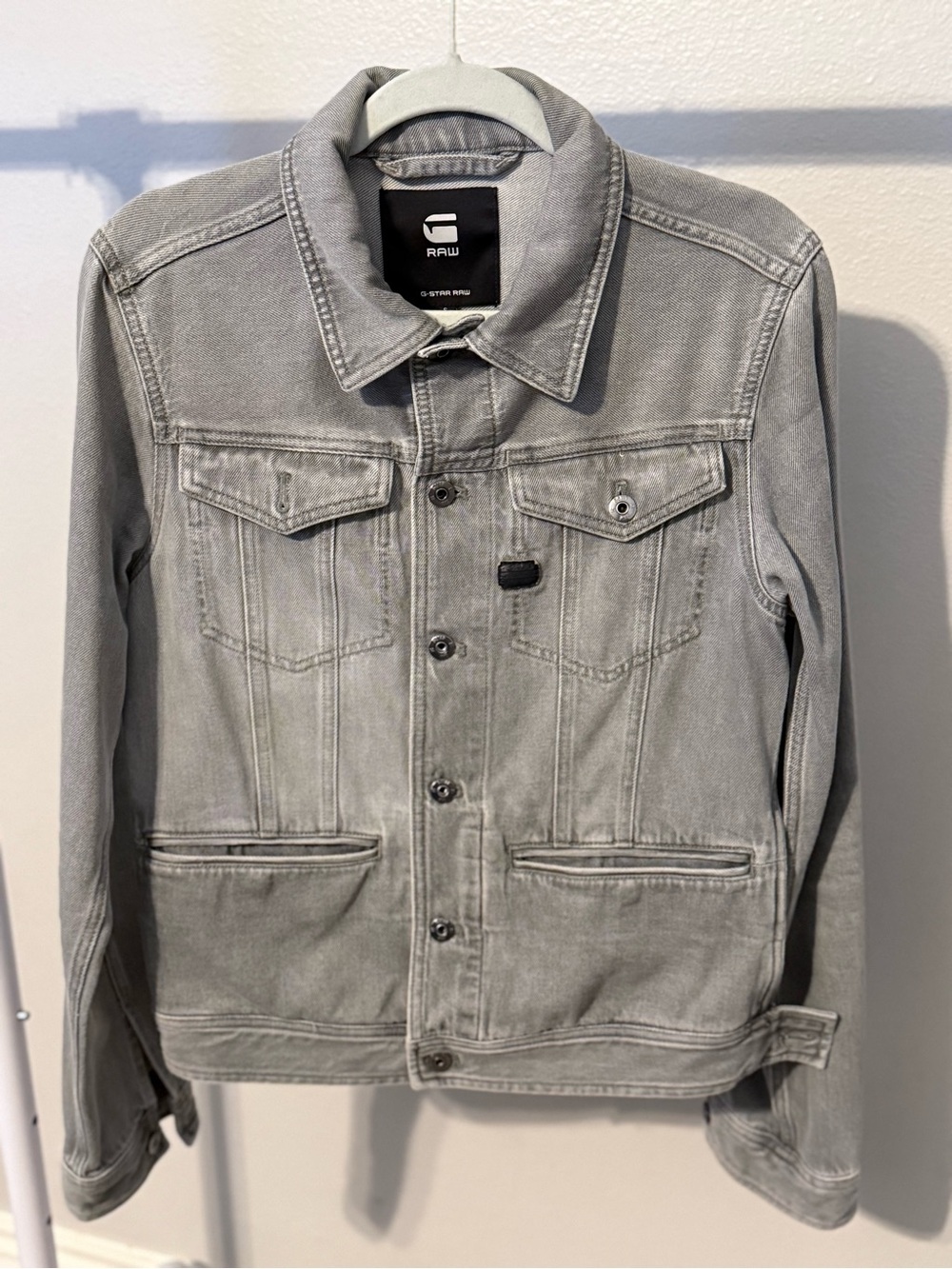 G-Star Men’s Light Grey Denim Shirt Jacket